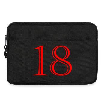 18. 18 ANS. 18e ANNIVERSAIRE. ANNIVERSAIRE 18 ANS. - Sacoche pour ordinateur portable 13 pouces - noir - Devant