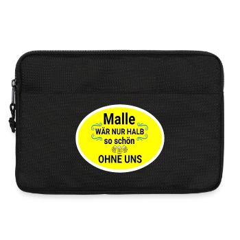 Malle Ohne Uns Party-Slogan - Laptoptasche 13" - Schwarz - Vorne