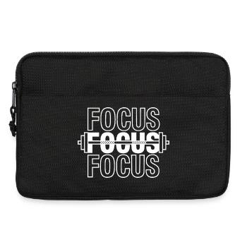 FOCUS Gym Motivation Barbell - Laptop bag 13" - black - Front