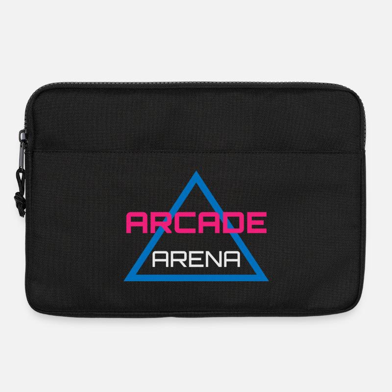 Retro-Gaming-Neon-Design - Laptoptasche 13" - Schwarz