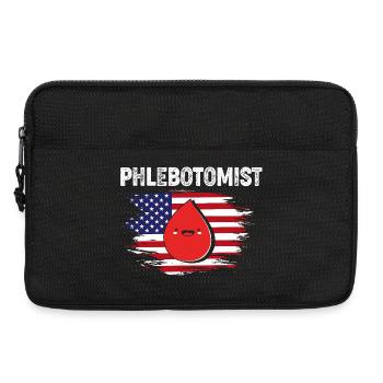 Infirmière-aidante, Phlébotomiste de prélèvement sanguin - Sacoche pour ordinateur portable 13 pouces - noir - Devant