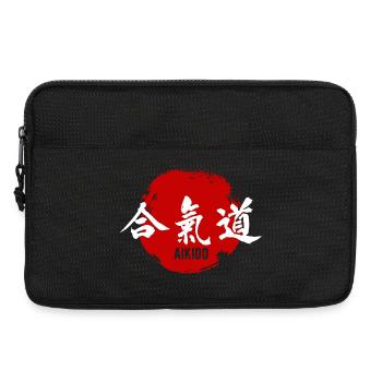 Kanji des arts martiaux en Aïkido - Sacoche pour ordinateur portable 13 pouces - noir - Devant