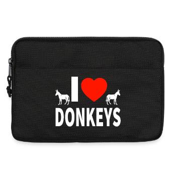 donkey - Laptop bag 13" - black - Front