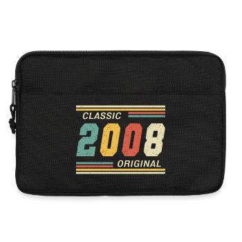 2008 - Classic original 18. Geburtstag - Laptoptasche 13" - Schwarz - Vorne