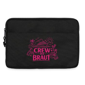Crew of the Bride – Bachelor Party Cruise - Laptop bag 13" - black - Front