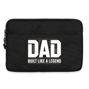 Dad Built Like a Legend Werkzeug Papa - Laptoptasche 13" - Schwarz - Vorne