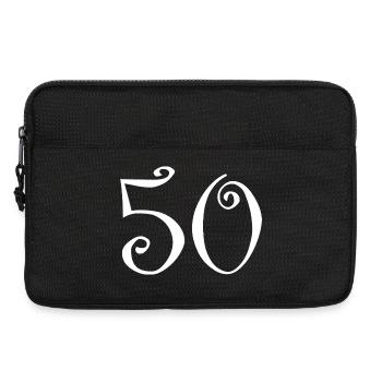 JOYEUX ANNIVERSAIRE. HAPPY BIRTHDAY. ANNIVERSAIRE. - Sacoche pour ordinateur portable 13 pouces - noir - Devant