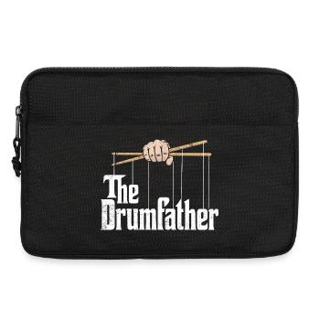 The DrumFather, design for drummers and music bands - Laptop bag 13" - black - Front