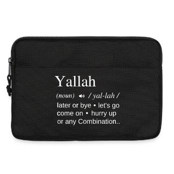 Yallah Arabic defenition - Laptop bag 13" - black - Front