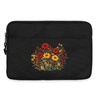 Jardin de fleurs sauvages vintage Flower Women - Sacoche pour ordinateur portable 13 pouces - noir - Devant
