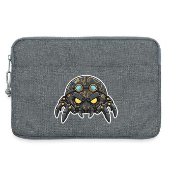 Tarantula Sentinel Steampunk Mechanisch Schwarz - Laptoptasche 13" - Grau meliert - Vorne