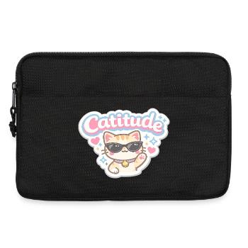 Catitude Cat Sunglasses - Laptop bag 13" - black - Front