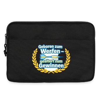 Geboren zum Werfen – Siegmotiv - Laptoptasche 13" - Schwarz - Vorne