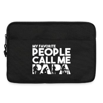 Carpenter Papa Woodworker Joiner Father Silhouette - Laptop bag 13" - black - Front