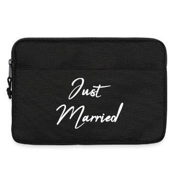 GERADE VERHEIRATET. Junggesellinnenabschied. VALENTINSTAG. PAAR - Laptoptasche 13" - Schwarz - Vorne