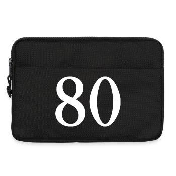 80. 80 YEARS. 80th ANNIVERSARY. 80 YEARS ANNIVERSARY. - Laptop bag 13" - black - Front