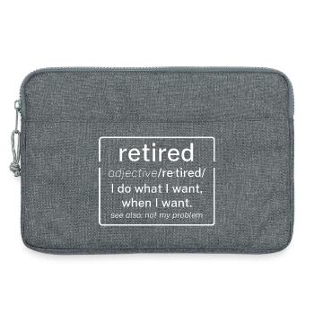 Ruhestand Bedeutung Ruhestand Definition Lustiger Ruhestand - Laptoptasche 13" - Grau meliert - Vorne