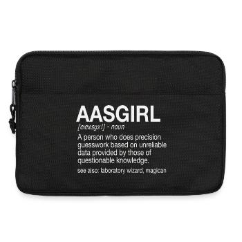 Analyse de spectrométrie d’absorption atomique AAS Girl - Sacoche pour ordinateur portable 13 pouces - noir - Devant