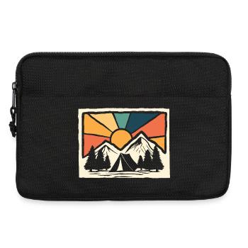 Bergcamping Wandern Forstpfadfinder Camper - Laptoptasche 13" - Schwarz - Vorne