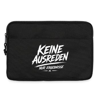 Keine Ausreden Nur Ergebnisse - Laptoptasche 13" - Schwarz - Vorne