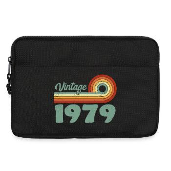 Vintage 1979 Retro Mountain Jubiläum 1979 - Laptoptasche 13" - Schwarz - Vorne