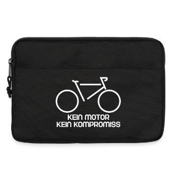 Kein Motor Kein Kompromiss Fahrrad - Laptoptasche 13" - Schwarz - Vorne