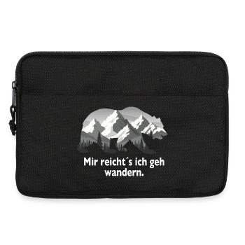 Mir reichts ich geh wandern Bär - Laptoptasche 13" - Schwarz - Vorne
