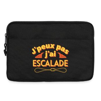 J'peux pas j'ai escalade - Sacoche pour ordinateur portable 13 pouces - noir - Devant