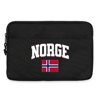Norway Football Lover Retro Sports Design - Laptop bag 13" - black - Front