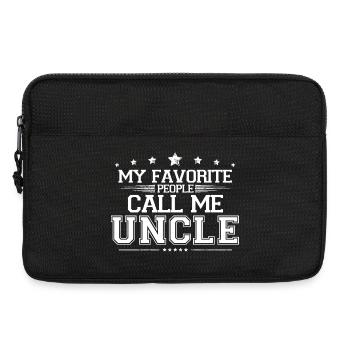 My Favorite People Call Me Uncle Funny Best Gift - Laptop bag 13" - black - Front