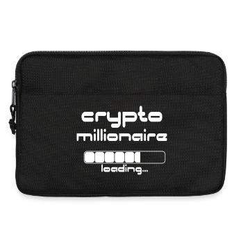 Crypto Millionaire Loading Funny Bitcoin ETH - Laptoptasche 13" - Schwarz - Vorne