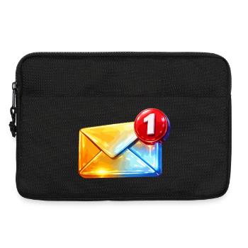 Erste Abzeichen-E-Mail - Laptoptasche 13" - Schwarz - Vorne