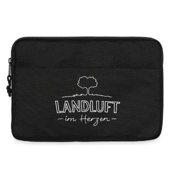 Landluft im Herzen - Laptoptasche 13" - Schwarz - Vorne
