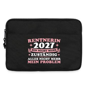 Rentnerin 2027 Abschiedsgeschenk Kollegin Rente - Laptoptasche 13" - Schwarz - Vorne