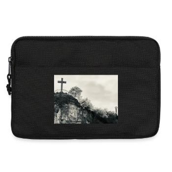 Stone Hill avec croix - Sacoche pour ordinateur portable 13 pouces - noir - Devant