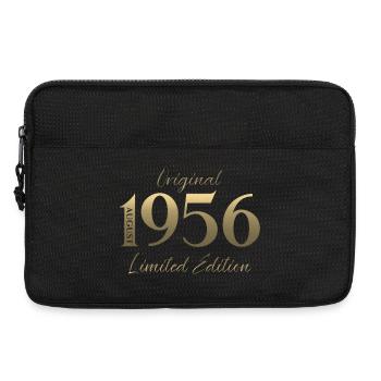 70. Geburtstag Geschenk Original August 1956 - Laptoptasche 13" - Schwarz - Vorne