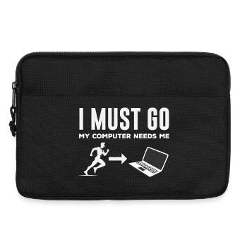 Computer Needs Me Programmierer - Laptoptasche 13" - Schwarz - Vorne