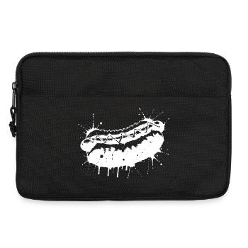 Hot Dog Ink Splash & Splash White - Laptoptasche 13" - Schwarz - Vorne