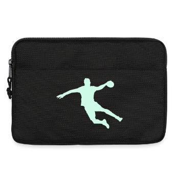 Handball Silhouette - Laptoptasche 13" - Schwarz - Vorne