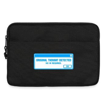 Ursprünglicher Gedanke erkannt – Anti-KI-Schlam - Laptoptasche 13" - Schwarz - Vorne