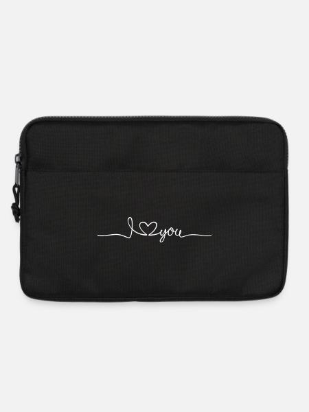 Zitat: "Ich liebe dich" - Laptoptasche 13" - Schwarz