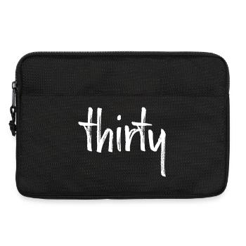 30 thirty 30. birthday gift number 30 number - Laptop bag 13" - black - Front