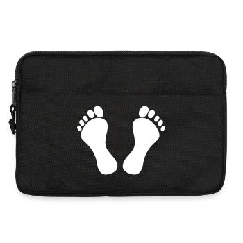pieds - Sacoche pour ordinateur portable 13 pouces - noir - Devant