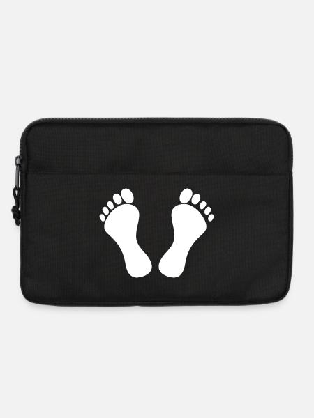 Füße - Laptoptasche 13" - Schwarz