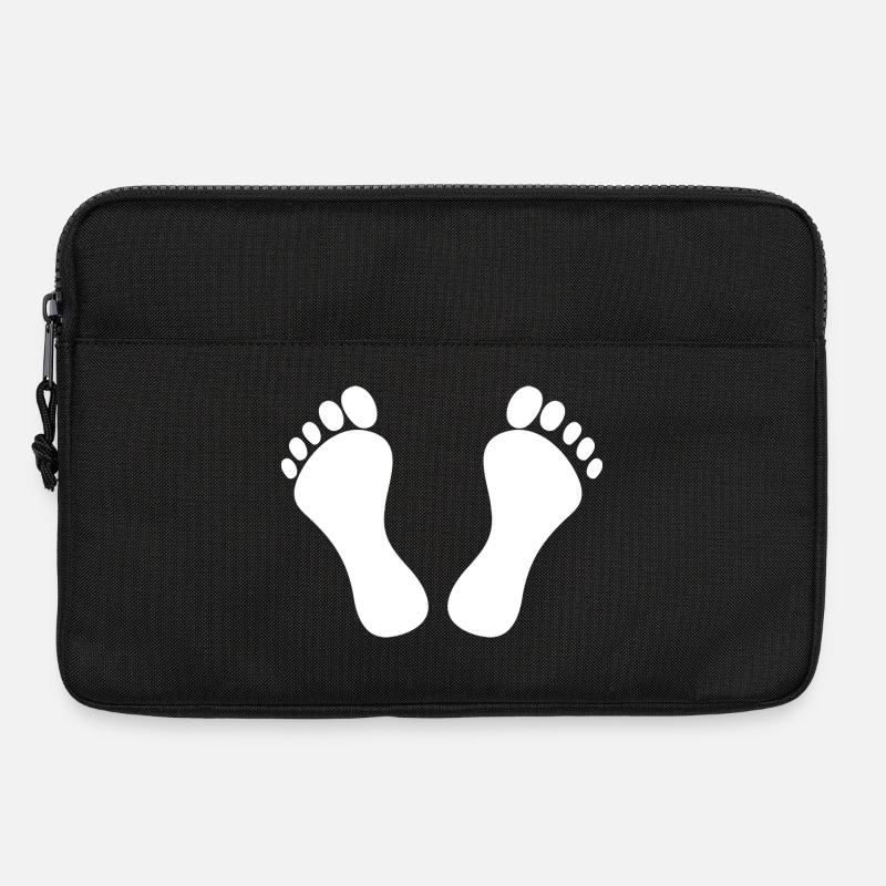 Füße - Laptoptasche 13" - Schwarz
