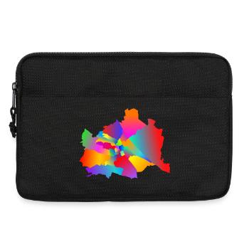 Vienne colorée, tolérante Vienne, Wiener Bezirke - Sacoche pour ordinateur portable 13 pouces - noir - Devant