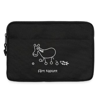 färt kaputt, kaputtes Pferd, lustiges Pferd, krank - Laptoptasche 13" - Schwarz - Vorne