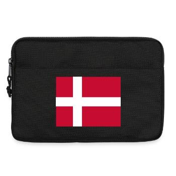 Denmark Flag - Laptop bag 13" - black - Front
