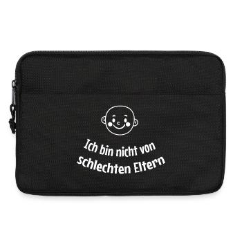 Nicht von schlechten Eltern - lustig Kleinkind - Laptoptasche 13" - Schwarz - Vorne