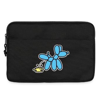 Ballonkünstler Lustige Ballontier pinkelnder Hund - Laptoptasche 13" - Schwarz - Vorne